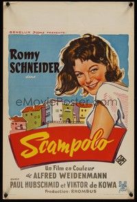 3j669 SCAMPOLO Belgian '58 directed by Alfred Weidenmann, Eva Maria Meineke, Romy Schneider!
