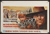 3j715 TWO MULES FOR SISTER SARA Belgian '70 different art of Clint Eastwood & Shirley MacLaine!