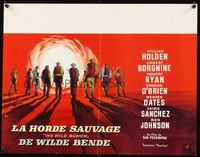 3j732 WILD BUNCH Belgian '69 Sam Peckinpah cowboy classic, great different art by Ray!
