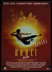 3j259 DRAGON: THE BRUCE LEE STORY Czech 11x16 '93 Bruce Lee bio, Jason Scott Lee, Lauren Holly!