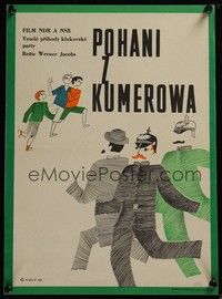 3j274 HEATHENS OF KUMMEROW Czech 11x16 '68 Paul Dahlke, Novy art of police & running boys!