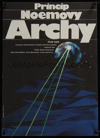 3j310 NOAH'S ARK PRINCIPLE Czech 11x16 '87 Roland Emmerich directed, Richy Muller, sci-fi art!