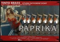 3j315 PAPRIKA Czech 11x16 '91 directed by Tinto Brass, sexy Deborah Caprioglio lingerie!