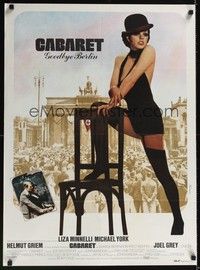 3j097 CABARET French 23x32 '72 Liza Minnelli sings & dances in Nazi Germany, Bob Fosse directed!