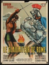 3j110 GLADIATOR OF ROME French 23x32 '62 Scott, Il Gladiatore di Roma, art of fight to the death!