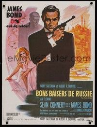 3j138 FROM RUSSIA WITH LOVE French 15x21 R70s Grinsson art of Sean Connery as James Bond 007!