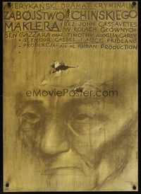 3j191 KILLING OF A CHINESE BOOKIE Polish 23x33 '78 John Cassavetes, different art by Kapusta!