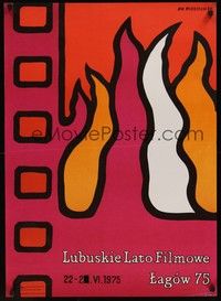 3j199 LUBUSKIE LATO FILMOWE Polish 23x33 '75 Jan Mlodozeniec art of flames & film!