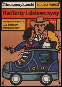 3j213 RAFFERTY & THE GOLD DUST TWINS Polish 23x33 '76 Alan Arkin, Sally Kellerman, Mlodozeniec art