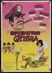 3j085 WAKE ME WHEN IT'S OVER Swedish '60 Ernie Kovacs, wacky artwork by Aberg, Operation Geisha!