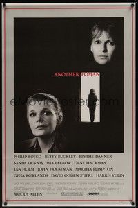 3k026 ANOTHER WOMAN 1sh '88 directed by Woody Allen, w/Gena Rowlands & Mia Farrow!