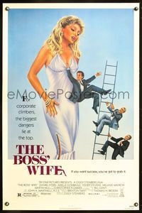 3k067 BOSS' WIFE 1sh '86 Daniel Stern, the biggest dangers lie at the top, sexy image!