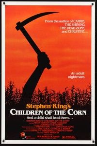 3k093 CHILDREN OF THE CORN 1sh '83 Stephen King horror, and a child shall lead them!