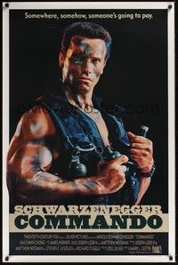 3k103 COMMANDO int'l 1sh '85 Arnold Schwarzenegger is going to make someone pay!