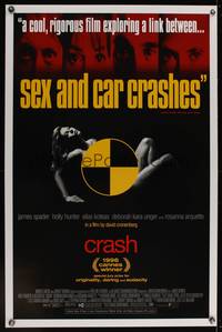 3k114 CRASH DS 1sh '96 David Cronenberg, James Spader, bizarre sex movie!