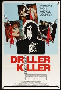 3k142 DRILLER KILLER 1sh '79 Abel Ferrara, he kills violently with an electric drill!