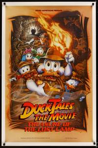 3k144 DUCKTALES: THE MOVIE DS 1sh '90 Walt Disney, Scrooge McDuck, cool adventure art!