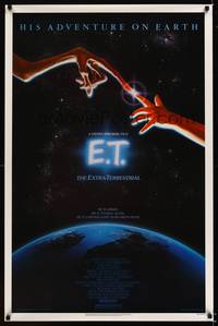 3k151 E.T. THE EXTRA TERRESTRIAL 1sh '82 Steven Spielberg classic, John Alvin art!