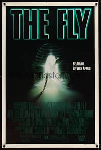 3k190 FLY style A 1sh '86 David Cronenberg, Jeff Goldblum, cool sci-fi art of telepod by Mahon!