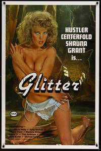 3k203 GLITTER 1sh '83 full-length image of sexy naked Hustler centerfold Shauna Grant!