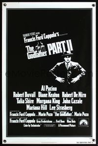 3k204 GODFATHER PART II int'l 1sh '74 Al Pacino in Francis Ford Coppola classic crime sequel!