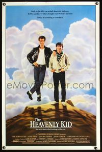 3k229 HEAVENLY KID 1sh '85 Lewis Smith, Jason Gedrick, you never know who's looking out for you!