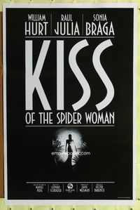 3k264 KISS OF THE SPIDER WOMAN 1sh '85 cool image of sexy Sonia Braga!