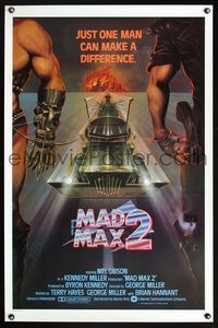 3k290 MAD MAX 2: THE ROAD WARRIOR int'l 1sh '81 Mel Gibson returns as Mad Max, art by Obrero!