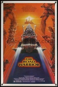 3k289 MAD MAX 2: THE ROAD WARRIOR 1sh '81 Mel Gibson returns as Mad Max, art by Commander!