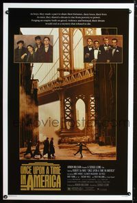 3k336 ONCE UPON A TIME IN AMERICA 1sh '84 Sergio Leone, Robert De Niro, James Woods!