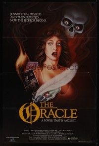 3k337 ORACLE video 1sh '85 Roberta Findlay, sexy horror art by Jerry Lofaro!