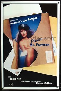3k356 PLEASE... MR. POSTMAN 1sh '81 introducing Penthouse's sexy naked mail girl Loni Sanders!