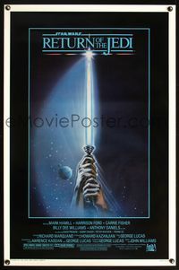 3k375 RETURN OF THE JEDI 1sh '83 Revenge of the Jedi, Lucas classic, Mark Hamill, Harrison Ford