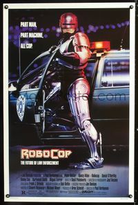 3k385 ROBOCOP 1sh '87 Paul Verhoeven classic, Peter Weller is part man, part machine, all cop!