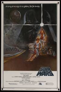 3k427 STAR WARS video style A 1sh '82 George Lucas classic sci-fi epic, great art by Tom Jung!