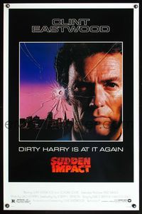 3k436 SUDDEN IMPACT 1sh '83 Clint Eastwood is at it again as Dirty Harry, great image!
