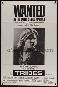 3k474 TRIBES 1sh '71 Jan-Michael Vincent is wanted by the United States Marines!