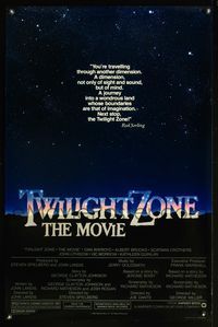 3k477 TWILIGHT ZONE 1sh '83 George Miller, Steven Spielberg, Joe Dante, from Rod Serling TV series