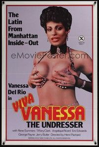 3k487 VIVA VANESSA 1sh '84 sexy Vanessa Del Rio is the Latin from Manhattan, x-rated!