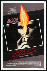 3k513 ZIGGY STARDUST & THE SPIDERS FROM MARS 1sh '83 David Bowie, D. A. Pennebaker directed!