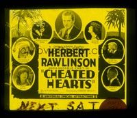 3m124 CHEATED HEARTS glass slide '21 alcoholic Herbert Rawlinson has wild adventures!