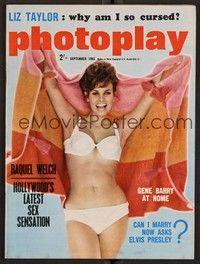 3m114 ENGLISH PHOTOPLAY MAGAZINE magazine September 1965 Raquel Welch, Hollywood's sex sensation!