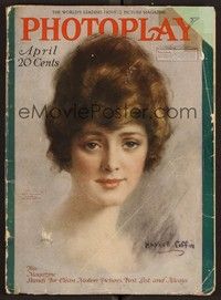 3m064 PHOTOPLAY magazine April 1918 fantastic portrait of Elsie Furguson by W. Haskell Coffin!