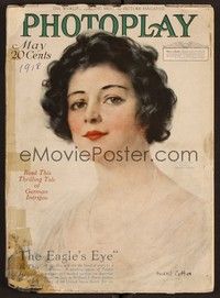 3m065 PHOTOPLAY magazine May 1918 great portrait of pretty Gail Kane by W. Haskell Coffin!