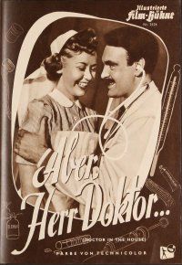 3m207 DOCTOR IN THE HOUSE German program '54 Dr. Dirk Bogarde examines sexy babes, different!