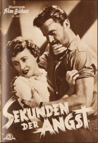 3m219 JEOPARDY German program '54 different images of Barbara Stanwyck & Ralph Meeker, film noir!