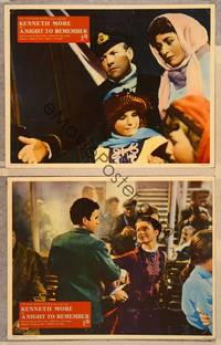 3p999 NIGHT TO REMEMBER 2 Eng/Italy LC '58 Roy Baker directed English Titanic biography!