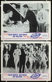 3p997 KISS ME, STUPID 2 LCs '65 directed by Billy Wilder, Dean Martin w/showgirls & Ray Walston!