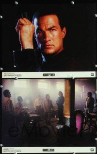 3p433 MARKED FOR DEATH 8 color 11x14 stills '90 tough Steven Seagal is a good cop in a bad mood!