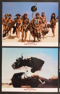 3p413 MAD MAX BEYOND THUNDERDOME 8 English LCs '85 Mel Gibson, Tina Turner, cool action images!